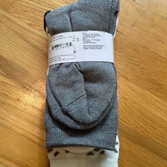 🔹5/$25🔹 NWT Crew Socks. 2 Pairs. Women’s Size 4-10 - Picture 3 of 7